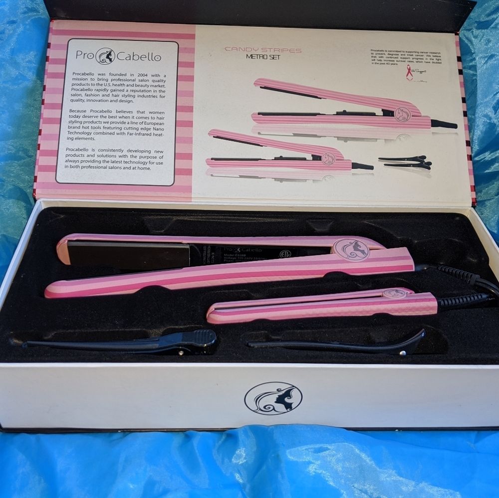 Pro Cabello Dual Hair Straightener Set NWT NEVER U
